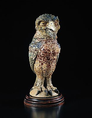 Benjamin Disraeli caricatured as a fantastical bird jar and cover , May 1889 by Martin Brothers - Auction record, sale price, and art valuation. Compare with similar artists and explore comparable artworks.