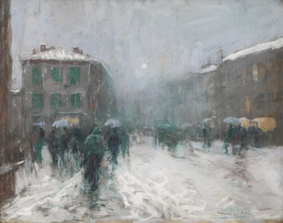 SERA D'INVERNO by Carlo Arpini - Auction record, sale price, and art valuation. Compare with similar artists and explore comparable artworks.