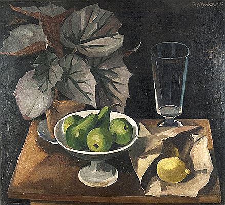 Still Life with Glass and fruits