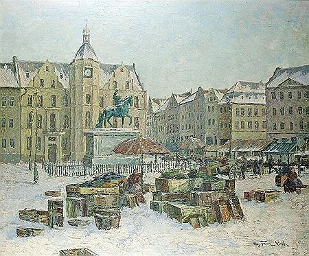 Winter at Düsseldorf Marketplace
