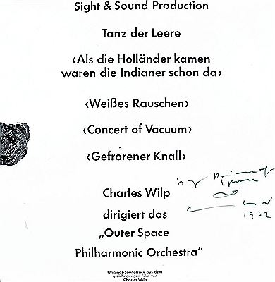 Musik der Leere von Yves Klein