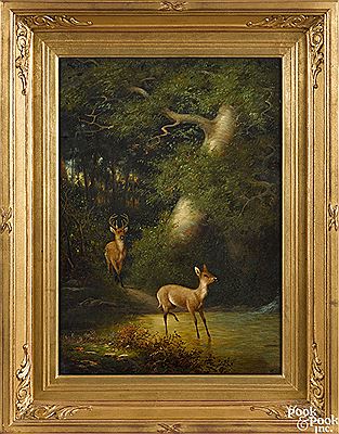 Landscape with deer