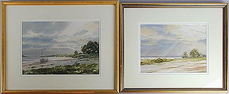 A PAIR OF WATERCOLORS OF THE BRITISH WATERWAYS (2) by Edward Ashton Cannell - Auction record, sale price, and art valuation. Compare with similar artists and explore comparable artworks.