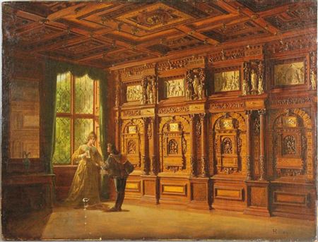 INTERIOR OF A SIXTEENTH CENTURY PALAZZO