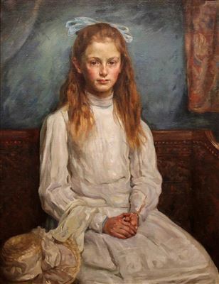 GIRL WITH A BLUE BOW
