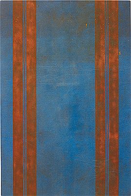 Untitled (Canopy Painting: Blue and Orange V), 2012