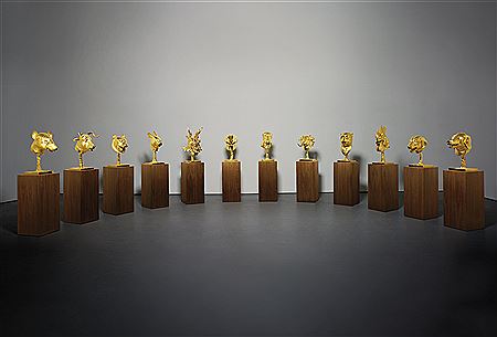 Circle of Animals/Zodiac Heads, 2010 (12 pieces)