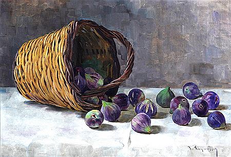 Basket with figs by Ioannis Sifneos - Auction record, sale price, and art valuation. Compare with similar artists and explore comparable artworks.