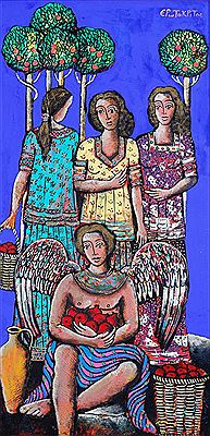 Angel and mermaids