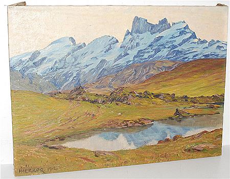 Blick von der Melchsee Frutt gegen die Wendenstöcke, 1912