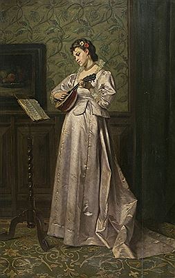 Lady with Mandolin