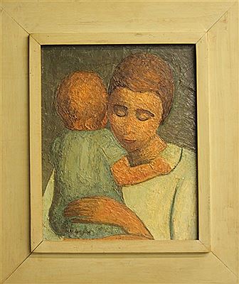Portrait of a mother and child
