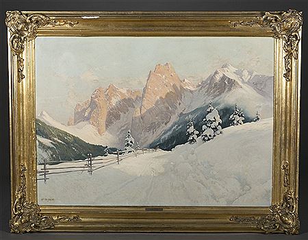 Scene of an alpine landscape