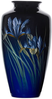 Important Black Iris vase by Carl Schmidt - Auction record, sale price, and art valuation. Compare with similar artists and explore comparable artworks.