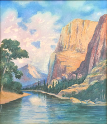 Sample artwork by Edward Diers (1871 - 1947), known for rookwood artist-landscape - View similar artists and auction records