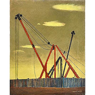 Derricks by Miklos Suba - Auction record, sale price, and art valuation. Compare with similar artists and explore comparable artworks.