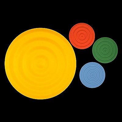 Four works of art: Four Waves No. 1, 1997; Four Wavelets No. 1, No. 2 and No. 3, 1998