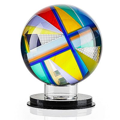 Sphere D by David Huchthausen - Auction record, sale price, and art valuation. Compare with similar artists and explore comparable artworks.