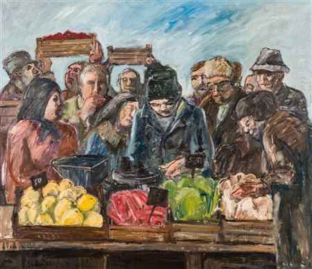 Markt by Georg Eisler - Auction record, sale price, and art valuation. Compare with similar artists and explore comparable artworks.