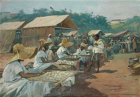 Marché au Brésil by Karol Kossak - Auction record, sale price, and art valuation. Compare with similar artists and explore comparable artworks.