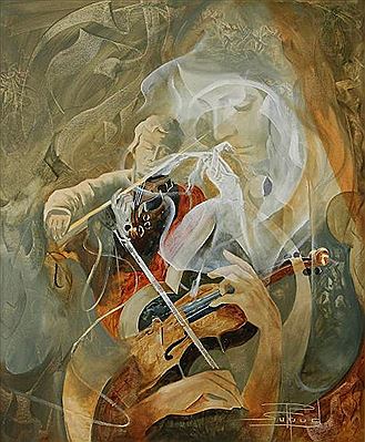 Violonistes et danseuse by Roger Suraud - Auction record, sale price, and art valuation. Compare with similar artists and explore comparable artworks.