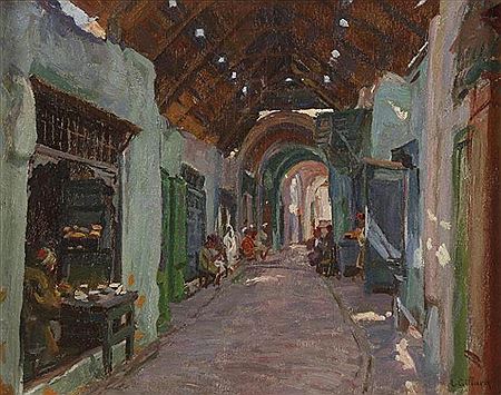 Le souk d'Esseraïria; Tunis, 1926