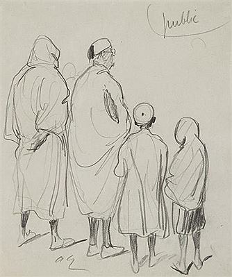 Tunisiens de dos
