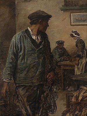Intérieur de café en Bretagne