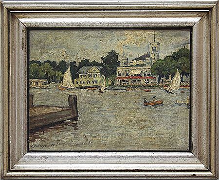 "Das Uhlenhorster Fährhaus in Hamburg" by Wilhelm Schreyer - Auction record, sale price, and art valuation. Compare with similar artists and explore comparable artworks.