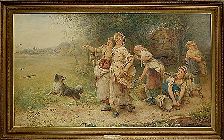 Dame Durden's Serving Maids by John Parker - Auction record, sale price, and art valuation. Compare with similar artists and explore comparable artworks.