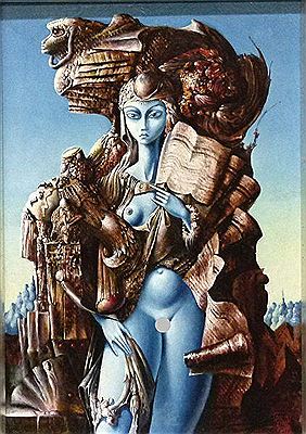 Stehender surrealer Damenakt by Otto Geiss - Auction record, sale price, and art valuation. Compare with similar artists and explore comparable artworks.