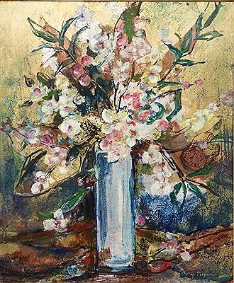 Apfelblüten in der Vase