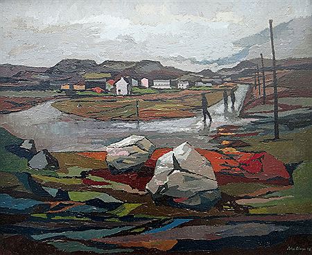 The Road Home by John Elwyn - Auction record, sale price, and art valuation. Compare with similar artists and explore comparable artworks.