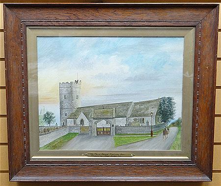 `The Parish Church, Bedwelly, 1916` by Obediah Hodges - Auction record, sale price, and art valuation. Compare with similar artists and explore comparable artworks.