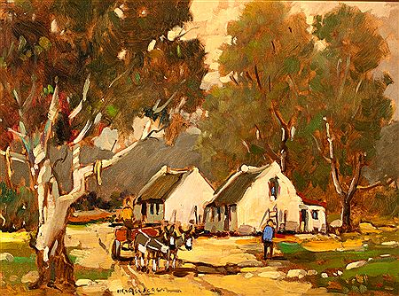 Farm Cottages and Donkey Cart