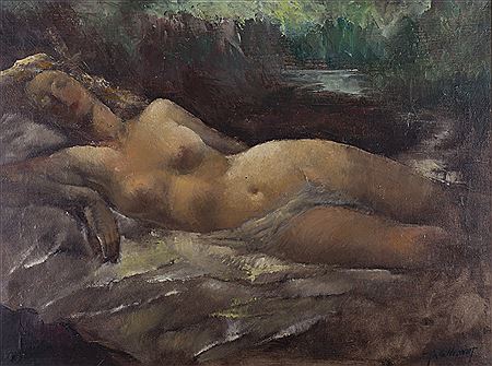 Nue assoupie