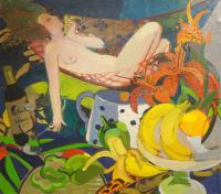 Sample artwork by Ieva Jurjane, known for painting - View similar artists and auction records