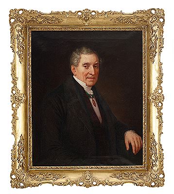 Porträtt av silversmeden Erik Adolf Zethelius Stockholm (1781-1864)