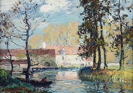Kvarnen i Toutevoie, Gouvieux by Gustaf Albert - Auction record, sale price, and art valuation. Compare with similar artists and explore comparable artworks.