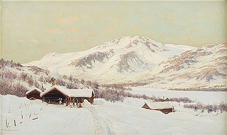 Fjällandskap i vinterskrud