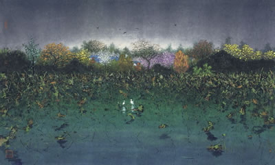 EGRETS IN AUTUMN by Chuntao Lu - Auction record, sale price, and art valuation. Compare with similar artists and explore comparable artworks.