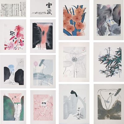 FLOWERS AND BIRDS (ALBUM OF TWELVE WORKS)