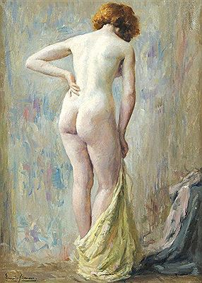 Nude woman by Émile Simon - Auction record, sale price, and art valuation. Compare with similar artists and explore comparable artworks.