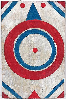 Dbl-Sided Blue & Red Large Circle