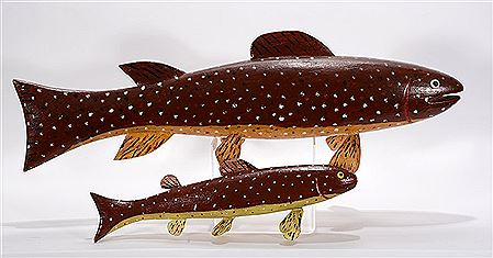 Large Brown and Small Brown Trout