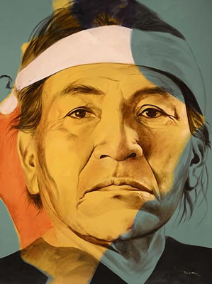 Hosteen Klah in Color (1990) by David Johns - Auction record, sale price, and art valuation. Compare with similar artists and explore comparable artworks.