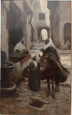 Scène de rue en afrique du Nord, 1899