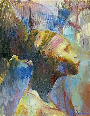Profil de femme mangbetu afrique