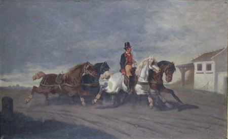 Attelage à quatre by Theodore Fort - Auction record, sale price, and art valuation. Compare with similar artists and explore comparable artworks.
