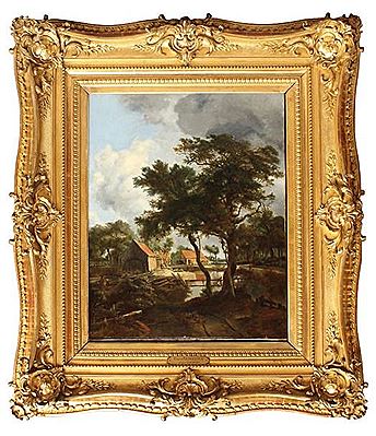 Ferme au bord de l'étang, 1884 by Edmond Dehodencq - Auction record, sale price, and art valuation. Compare with similar artists and explore comparable artworks.